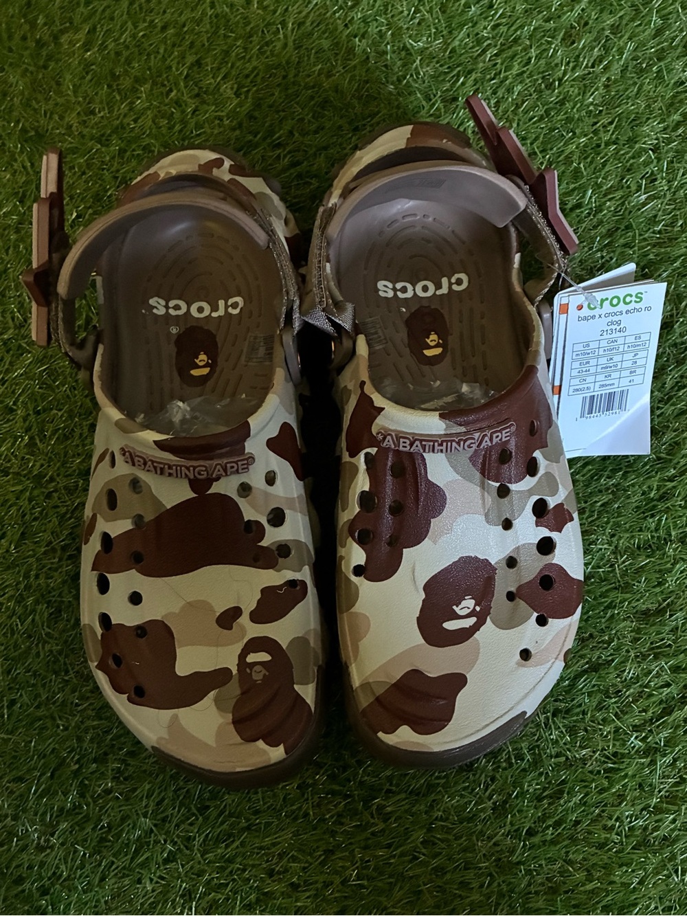 Men Slip-On Clogs- Brown/Cream